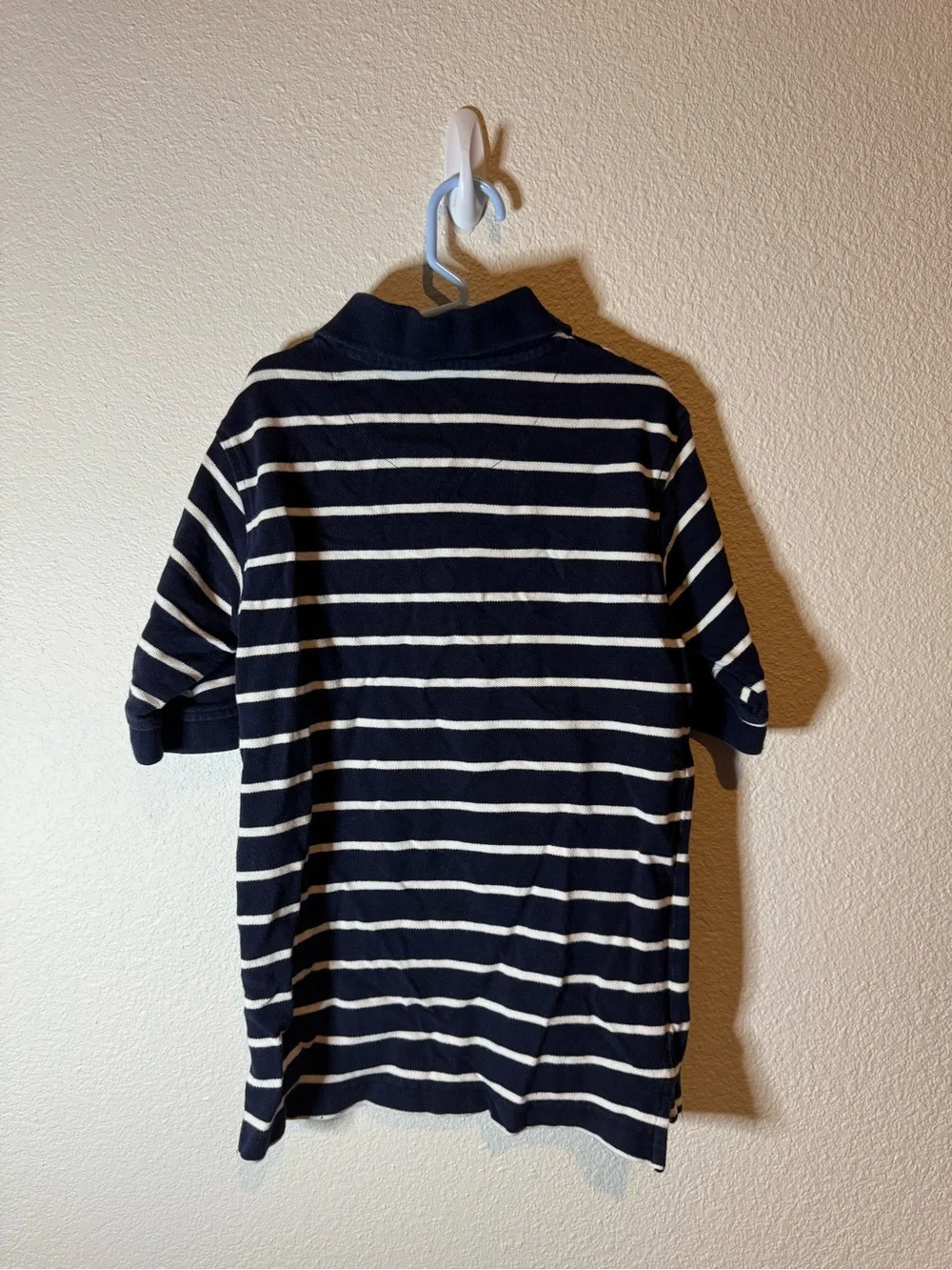 The Children's Place Navy & White Striped Polo Shirt